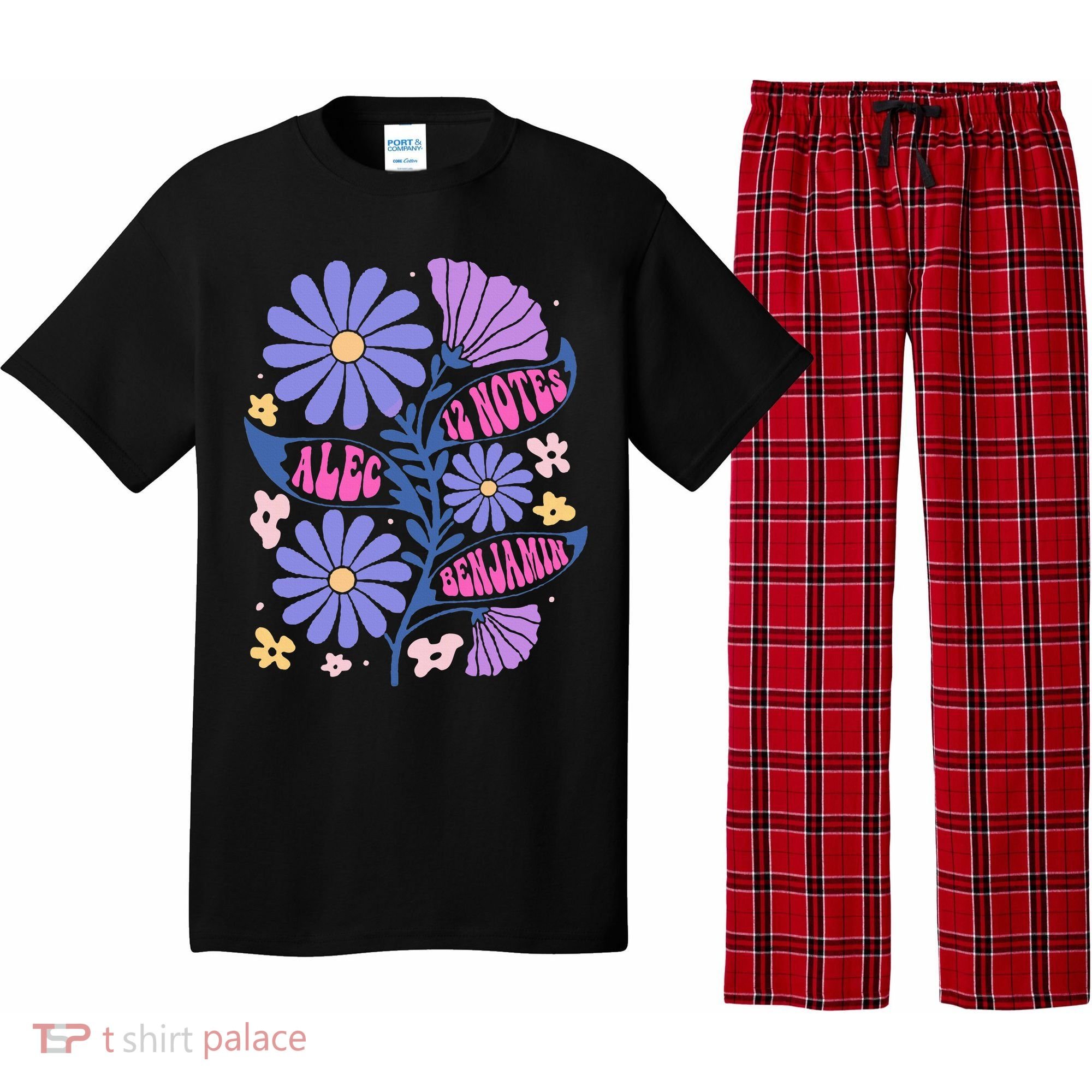 Benjamin 12 Notes Flower Art Alec Pajama Set