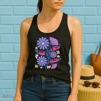 Benjamin 12 Notes Flower Art Alec Women's Tank Top thumb 2