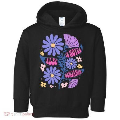 Benjamin 12 Notes Flower Art Alec Toddler Hoodie