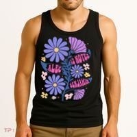 Benjamin 12 Notes Flower Art Alec Tank Top thumb 3