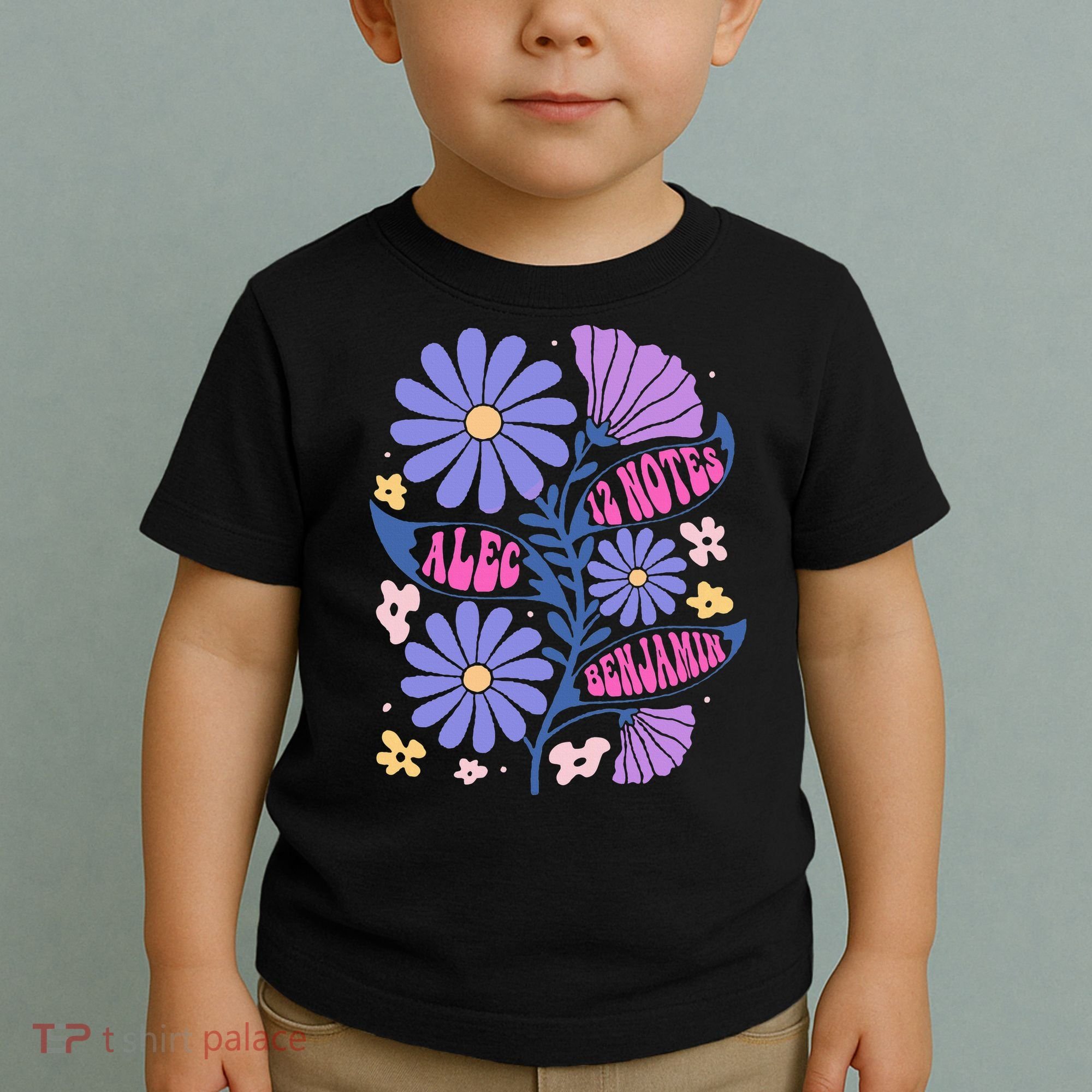 Benjamin 12 Notes Flower Art Alec Toddler T-Shirt
