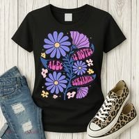 Benjamin 12 Notes Flower Art Alec Women's T-Shirt thumb 3