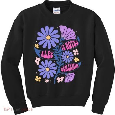 Benjamin 12 Notes Flower Art Alec Kids Sweatshirt