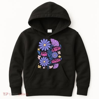 Benjamin 12 Notes Flower Art Alec Kids Hoodie