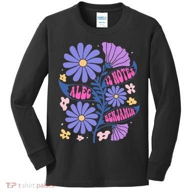 Benjamin 12 Notes Flower Art Alec Kids Long Sleeve Shirt