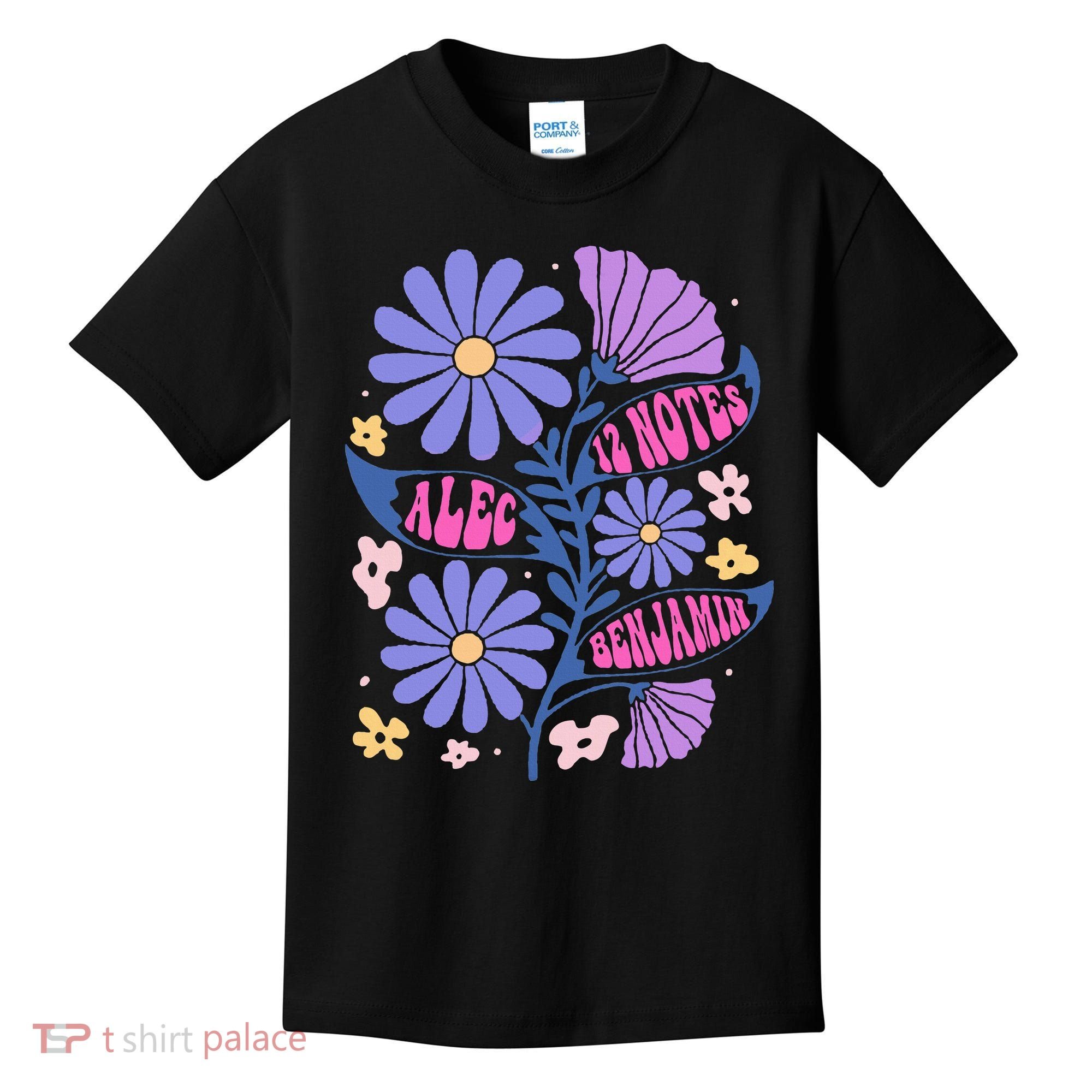 Benjamin 12 Notes Flower Art Alec Kids T-Shirt