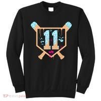 Baseball 11 Year Old Ice Cream Drip 11th Birthday Boy 11  Sweatshirt thumb 0