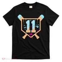 Baseball 11 Year Old Ice Cream Drip 11th Birthday Boy 11  T-Shirt thumb 0