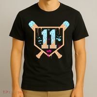 Baseball 11 Year Old Ice Cream Drip 11th Birthday Boy 11  T-Shirt thumb 3
