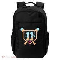 Baseball 11 Year Old Ice Cream Drip 11th Birthday Boy 11  Backpack thumb 0