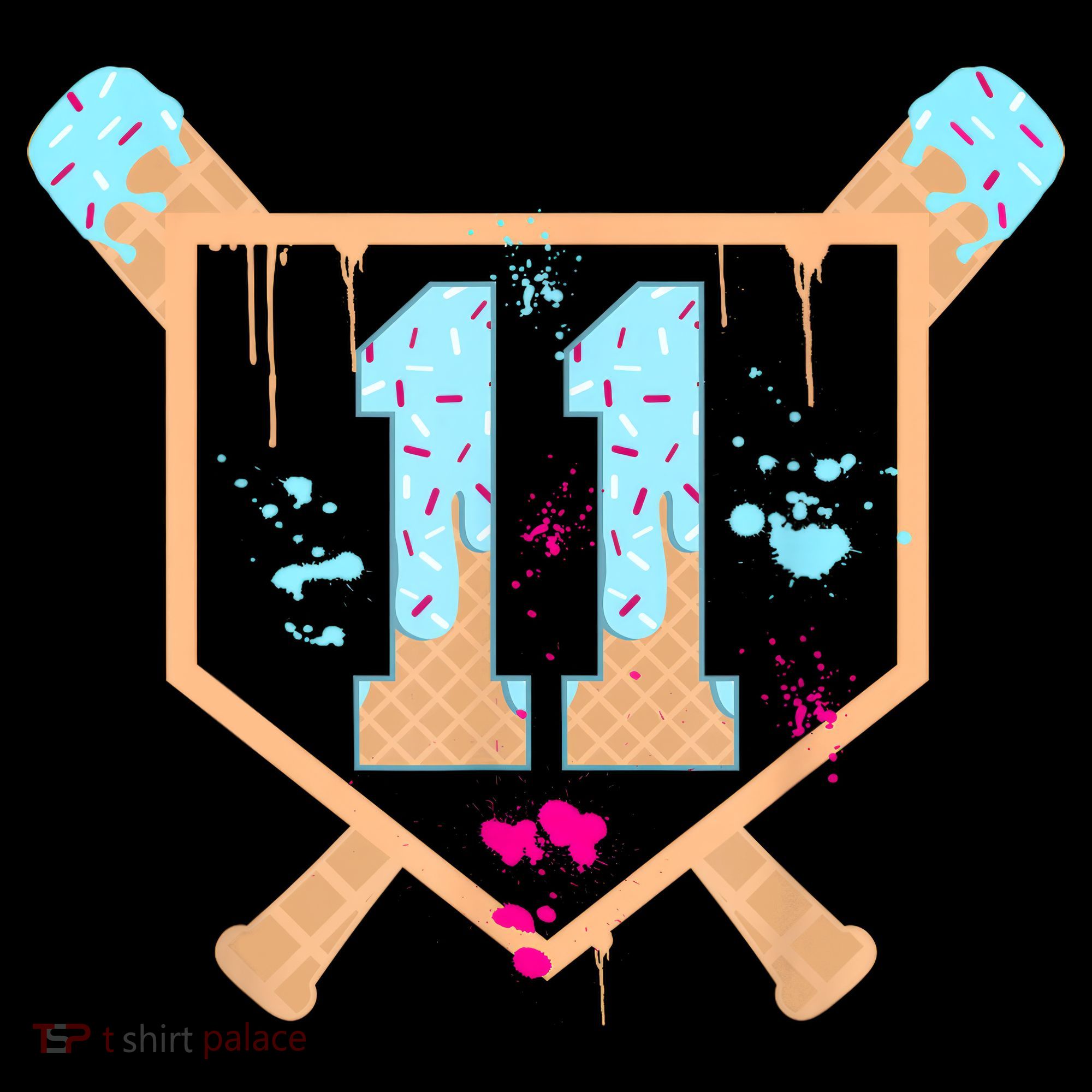 Baseball 11 Year Old Ice Cream Drip 11th Birthday Boy 11  Coffee Mug