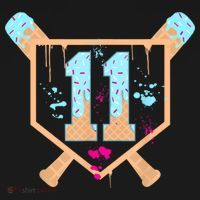 Baseball 11 Year Old Ice Cream Drip 11th Birthday Boy 11  Women's Hoodie thumb 2