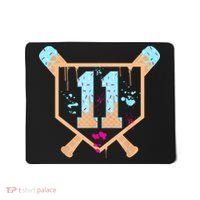 Baseball 11 Year Old Ice Cream Drip 11th Birthday Boy 11  Mousepad thumb 0
