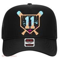 Baseball 11 Year Old Ice Cream Drip 11th Birthday Boy 11  Hat thumb 0