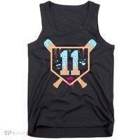 Baseball 11 Year Old Ice Cream Drip 11th Birthday Boy 11  Tank Top thumb 0