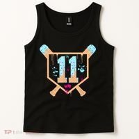 Baseball 11 Year Old Ice Cream Drip 11th Birthday Boy 11  Tank Top thumb 2