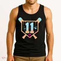 Baseball 11 Year Old Ice Cream Drip 11th Birthday Boy 11  Tank Top thumb 3