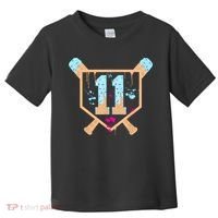 Baseball 11 Year Old Ice Cream Drip 11th Birthday Boy 11  Toddler T-Shirt thumb 0