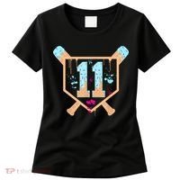 Baseball 11 Year Old Ice Cream Drip 11th Birthday Boy 11  Women's T-Shirt thumb 0