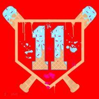 Baseball 11 Year Old Ice Cream Drip 11th Birthday Boy 11  Santa Hat thumb 1