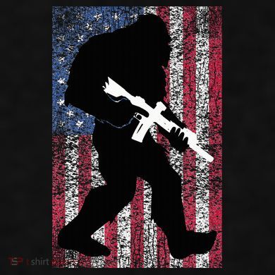 Bigfoot 2nd Amendment Right To Bear Arms Gift For Gun Owner Ladies PosiCharge Tri-Blend Wicking Tank