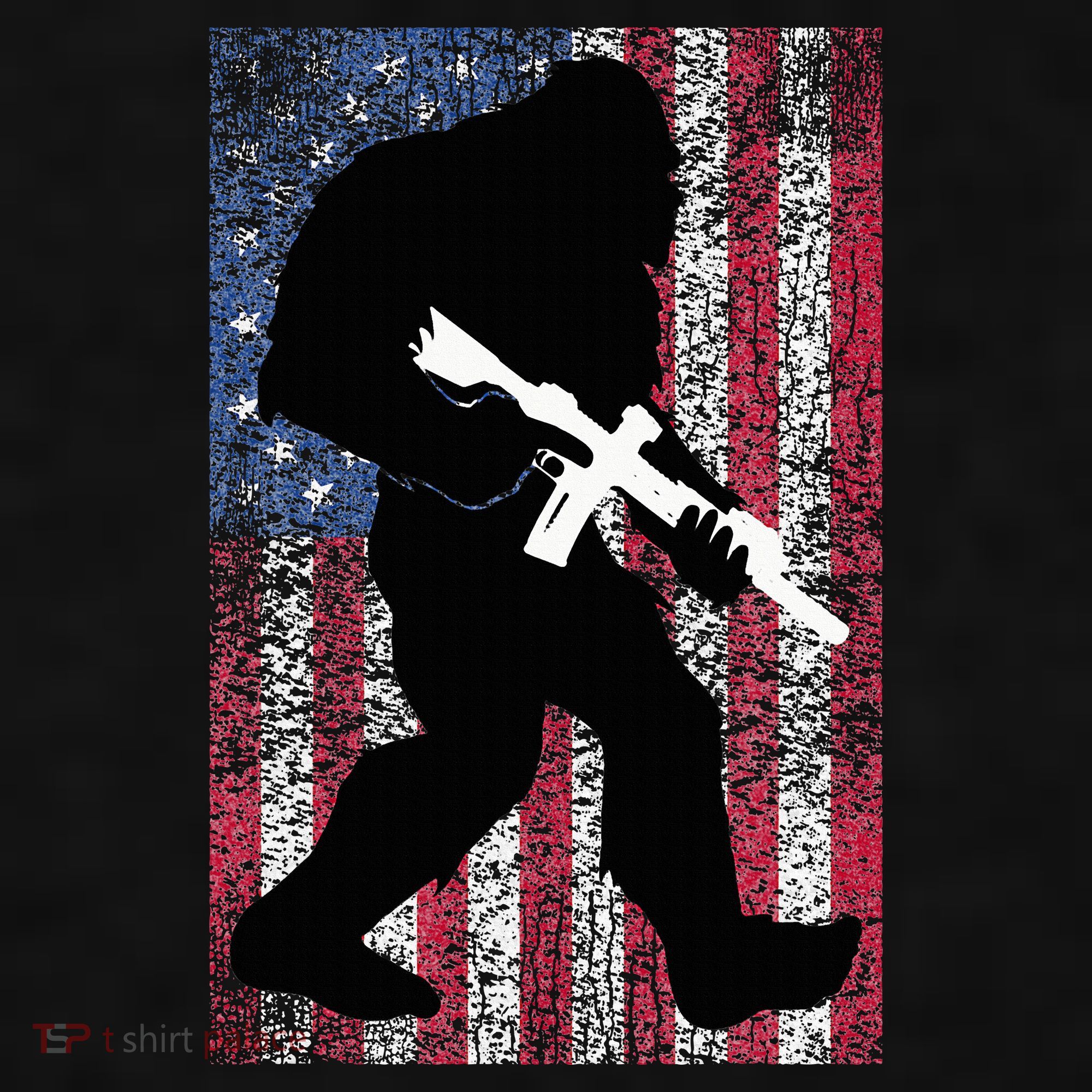 Bigfoot 2nd Amendment Right To Bear Arms Gift For Gun Owner Ladies PosiCharge Tri-Blend Wicking Tank