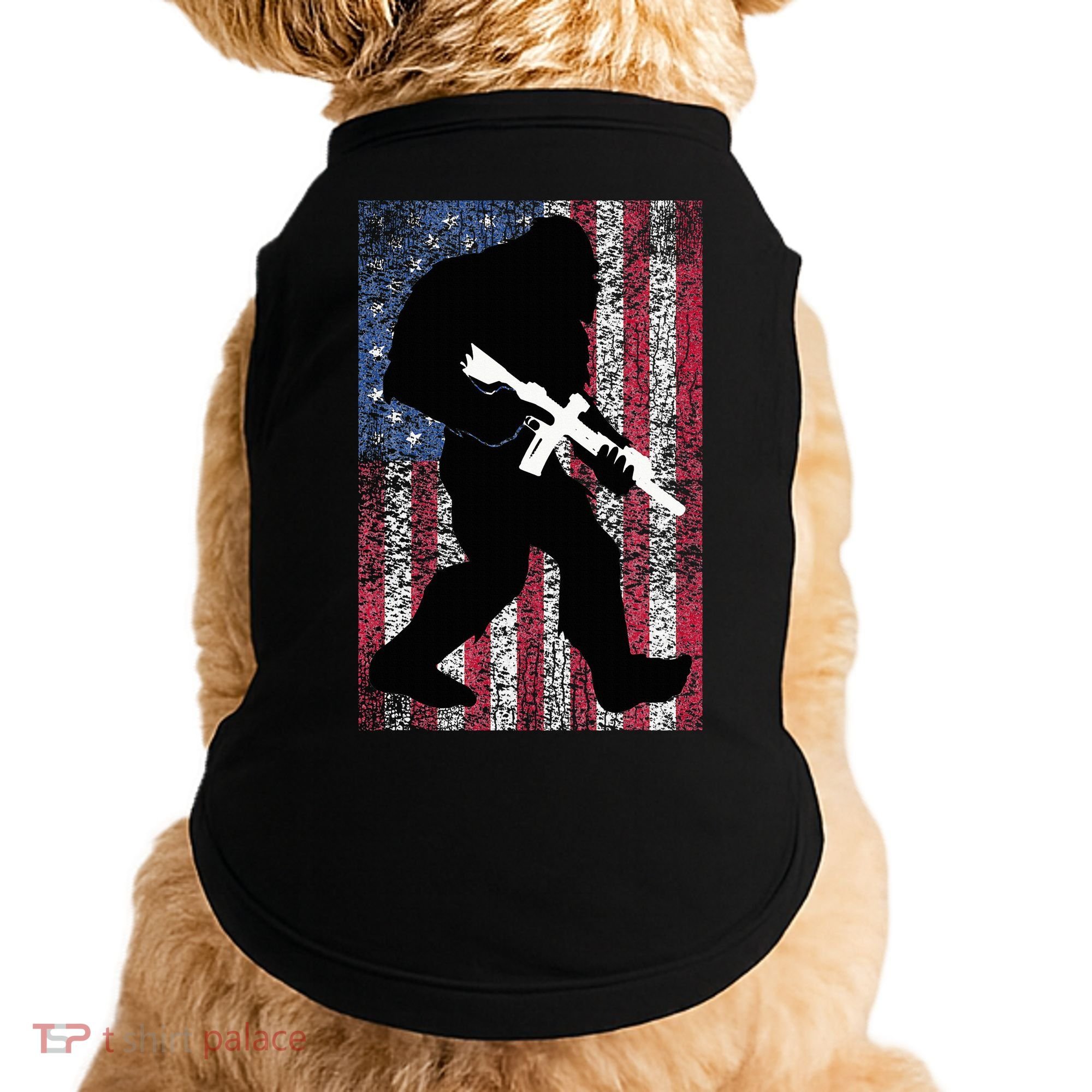 Bigfoot 2nd Amendment Right To Bear Arms Gift For Gun Owner Doggie Tank