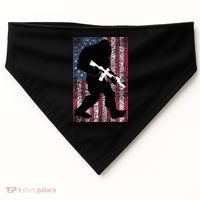 Bigfoot 2nd Amendment Right To Bear Arms Gift For Gun Owner USA-Made Doggie Bandana thumb 0