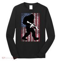 Bigfoot 2nd Amendment Right To Bear Arms Gift For Gun Owner Long Sleeve Shirt thumb 0