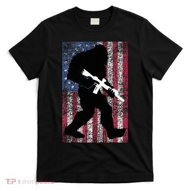 Bigfoot 2nd Amendment Right To Bear Arms Gift For Gun Owner T-Shirt