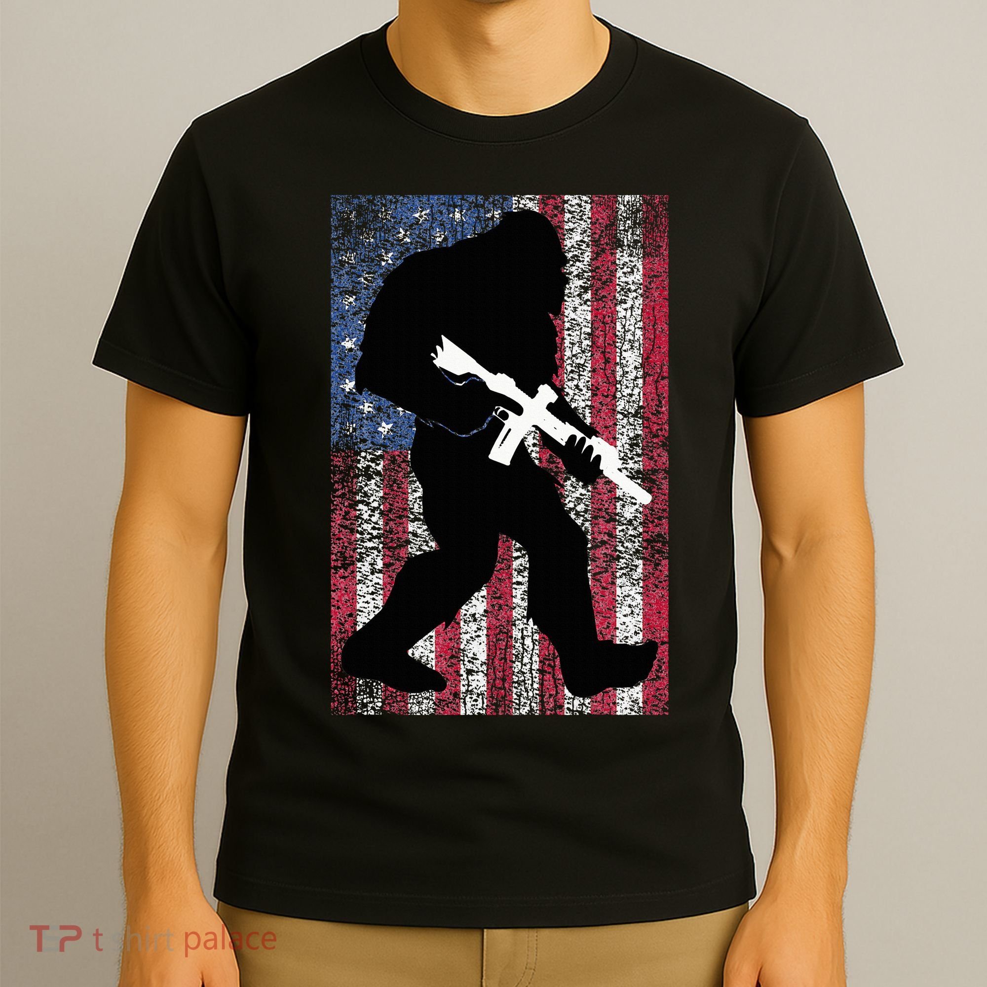 Bigfoot 2nd Amendment Right To Bear Arms Gift For Gun Owner T-Shirt