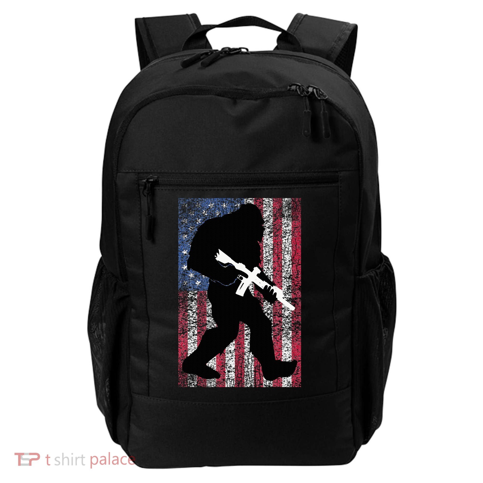 Bigfoot 2nd Amendment Right To Bear Arms Gift For Gun Owner Backpack