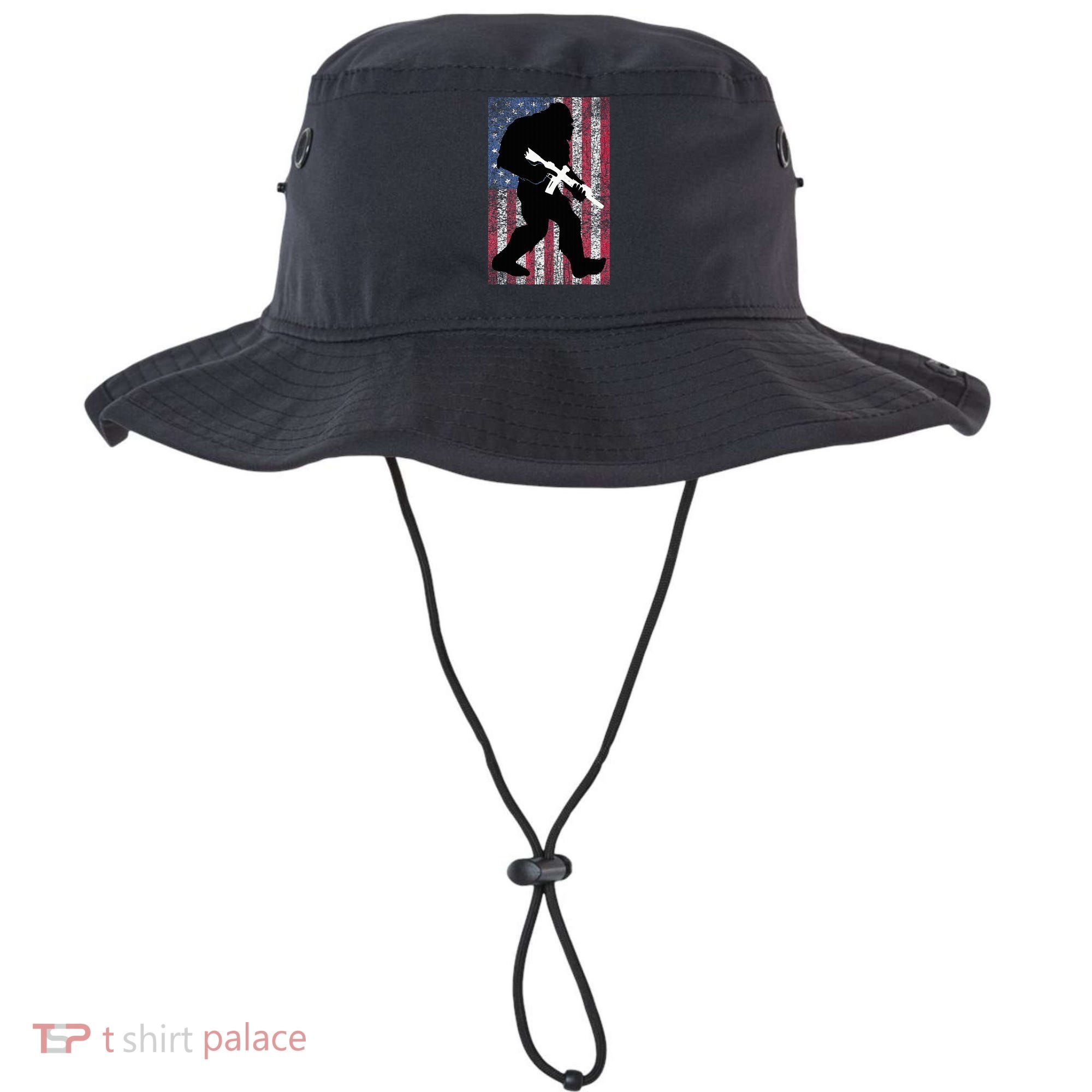 Bigfoot 2nd Amendment Right To Bear Arms Gift For Gun Owner Bucket Hat