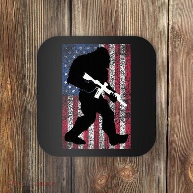 Bigfoot 2nd Amendment Right To Bear Arms Gift For Gun Owner Coaster