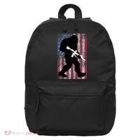 Bigfoot 2nd Amendment Right To Bear Arms Gift For Gun Owner 16 in Basic Backpack thumb 0