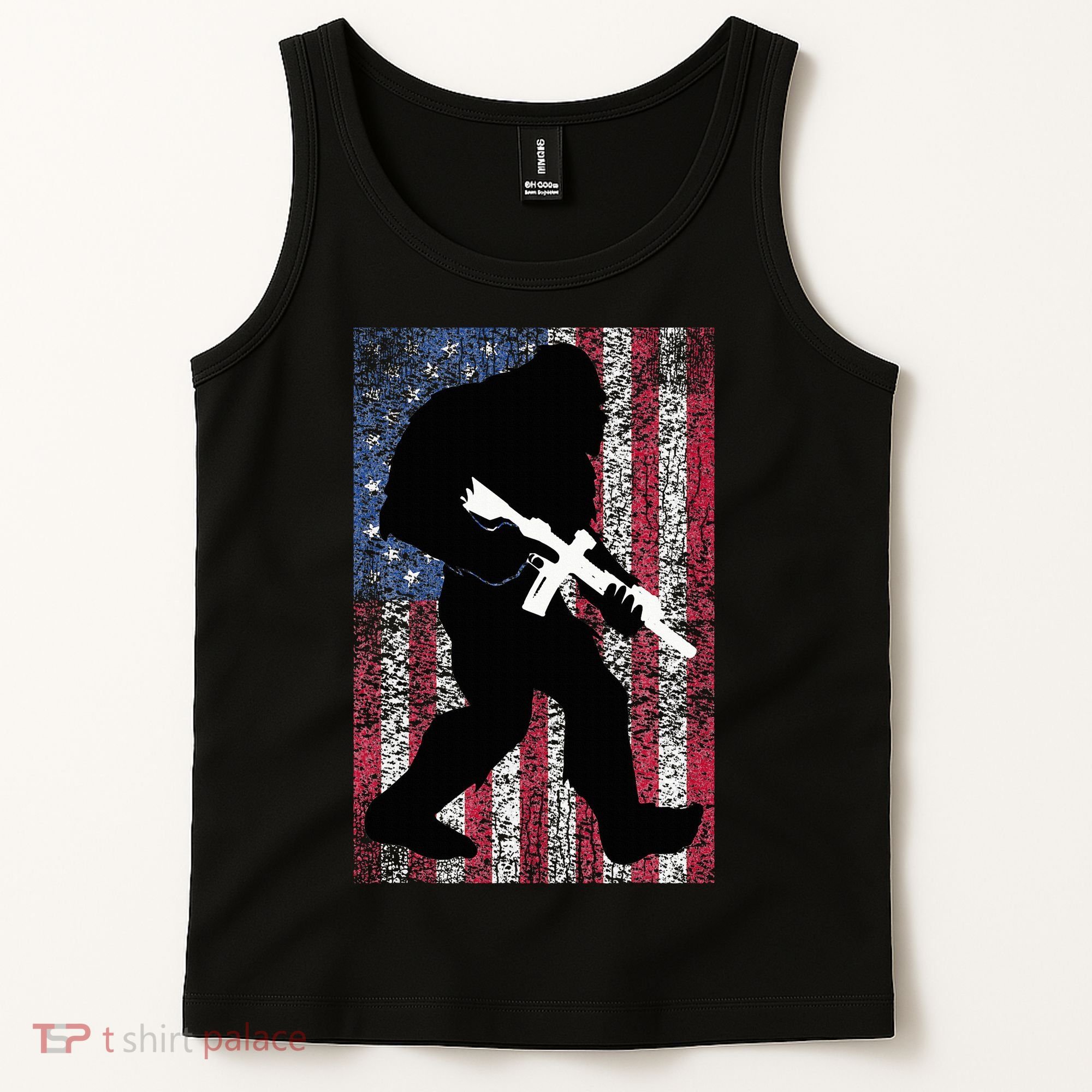 Bigfoot 2nd Amendment Right To Bear Arms Gift For Gun Owner Tank Top
