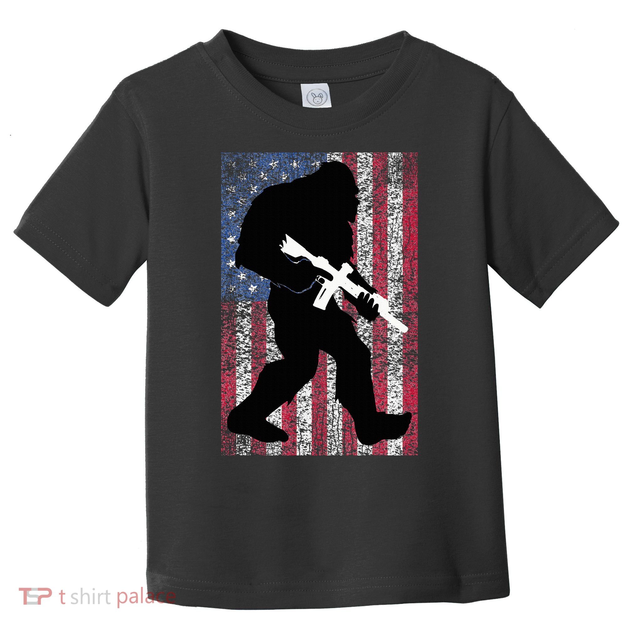 Bigfoot 2nd Amendment Right To Bear Arms Gift For Gun Owner Toddler T-Shirt