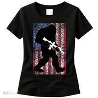 Bigfoot 2nd Amendment Right To Bear Arms Gift For Gun Owner Women's T-Shirt thumb 0