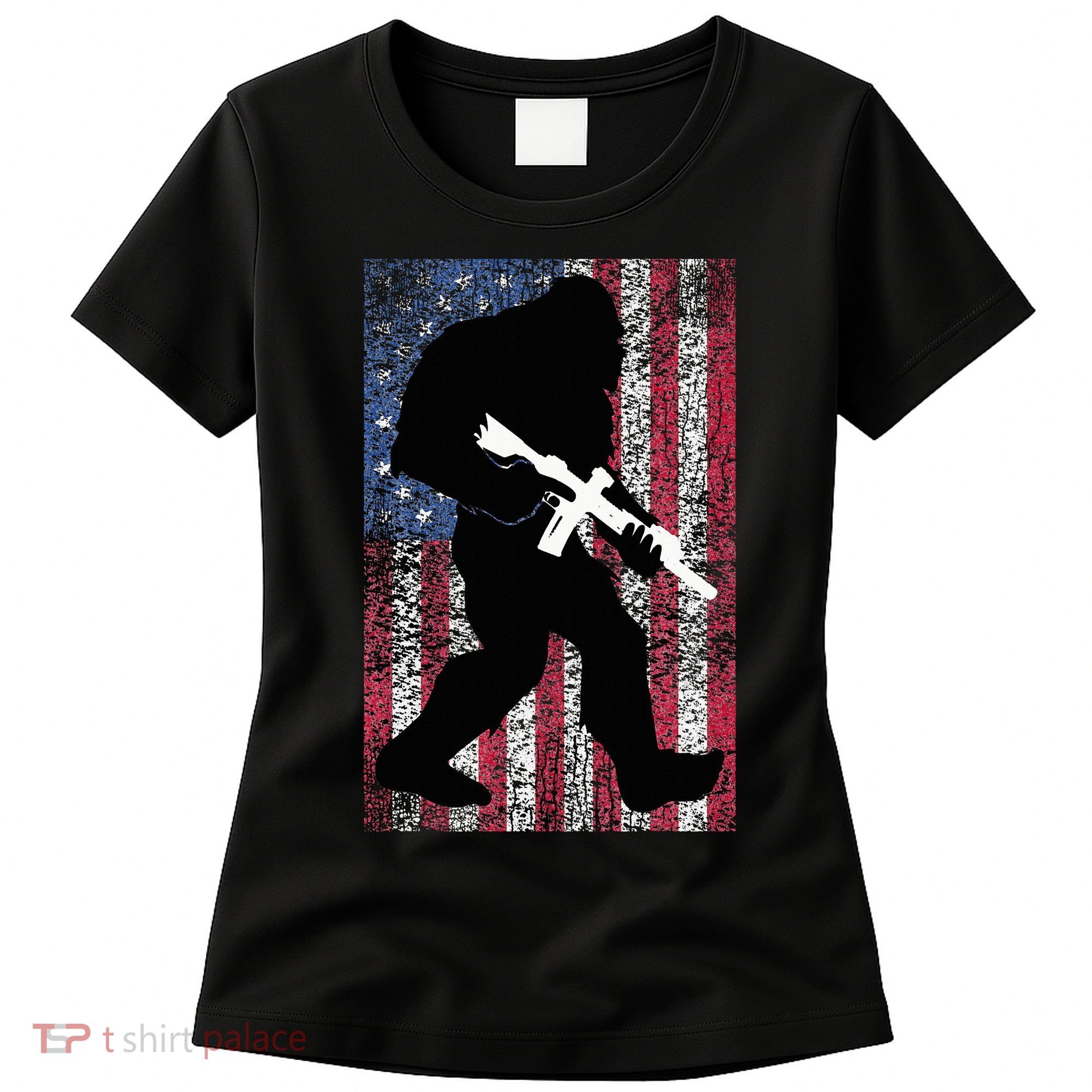 Bigfoot 2nd Amendment Right To Bear Arms Gift For Gun Owner Women's T-Shirt
