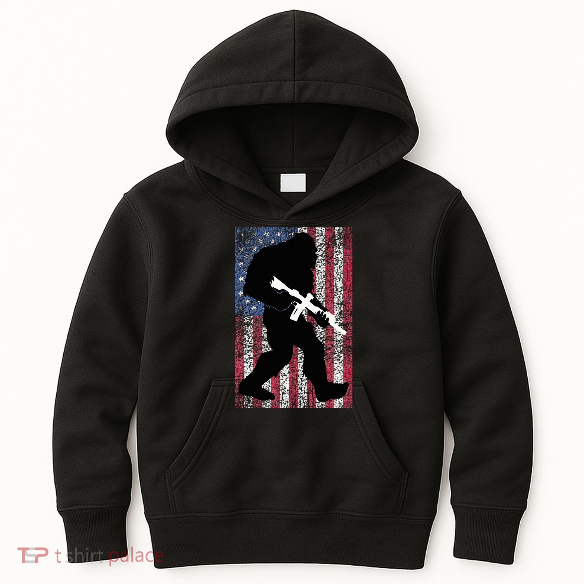 Bigfoot 2nd Amendment Right To Bear Arms Gift For Gun Owner Kids Hoodie