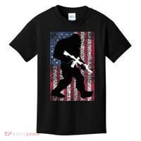 Bigfoot 2nd Amendment Right To Bear Arms Gift For Gun Owner Kids T-Shirt thumb 0