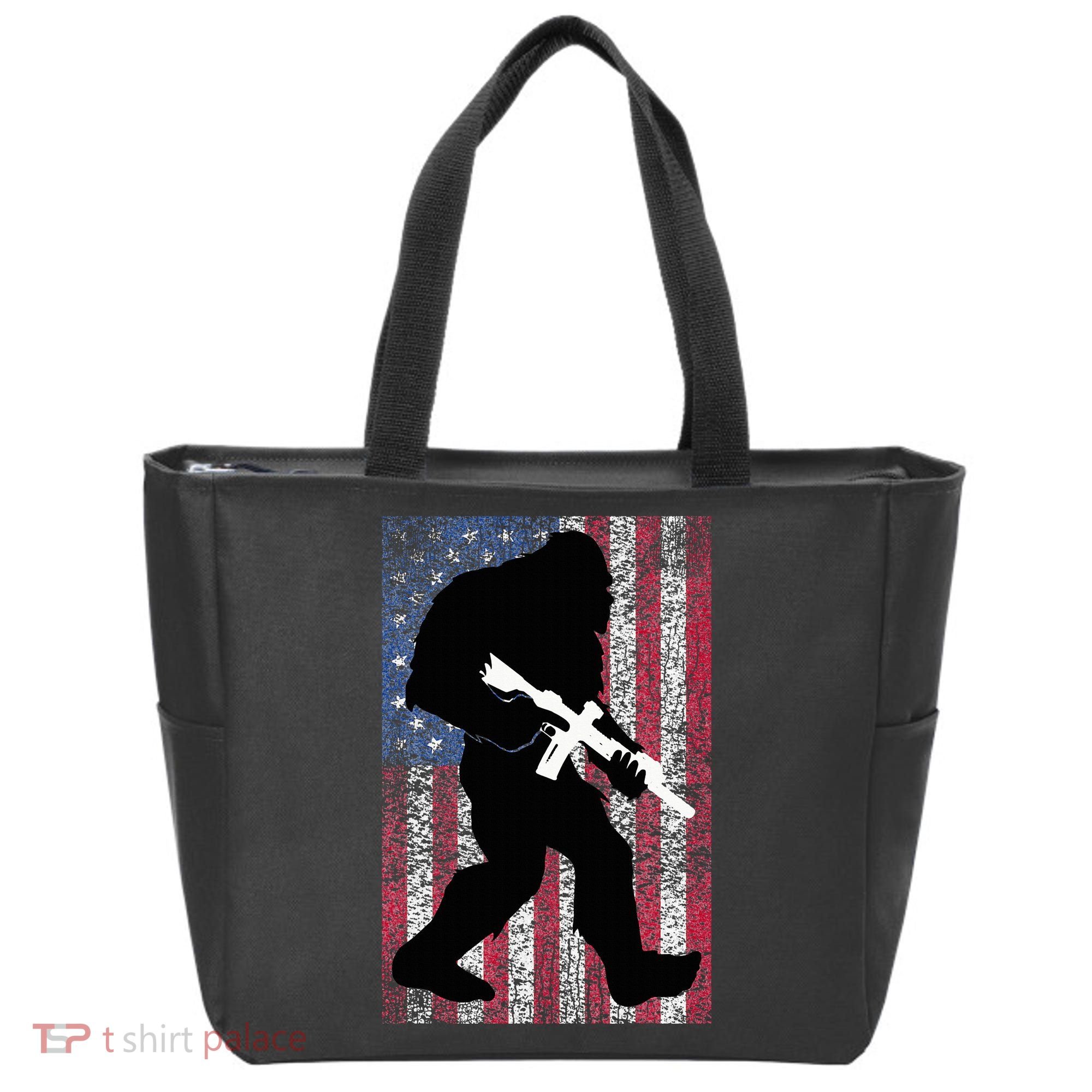 Bigfoot 2nd Amendment Right To Bear Arms Gift For Gun Owner Tote Bag