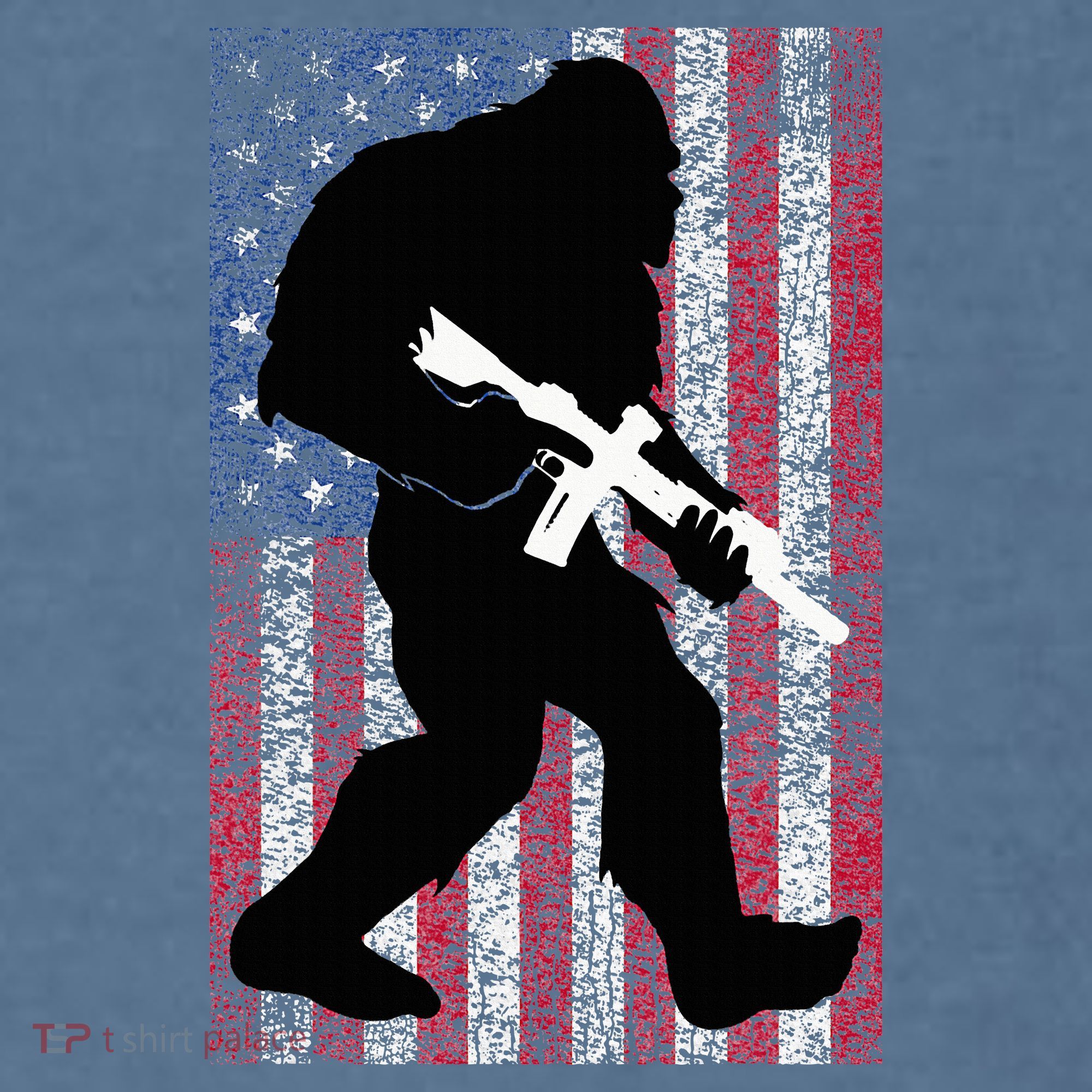 Bigfoot 2nd Amendment Right To Bear Arms Gift For Gun Owner Comfort Colors Garment-Dyed Hooded Sweatshirt