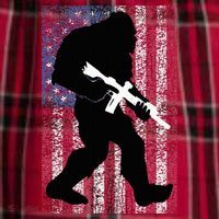 Bigfoot 2nd Amendment Right To Bear Arms Gift For Gun Owner Men's Flannel Plaid Pajama Pants thumb 2