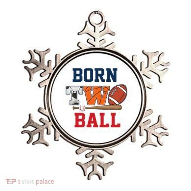 Born 2 Ball 2nd Birthday Sports 2 Year Old Second Bday Ornament