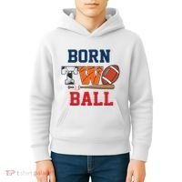 Born 2 Ball 2nd Birthday Sports 2 Year Old Second Bday Kids Hoodie thumb 4