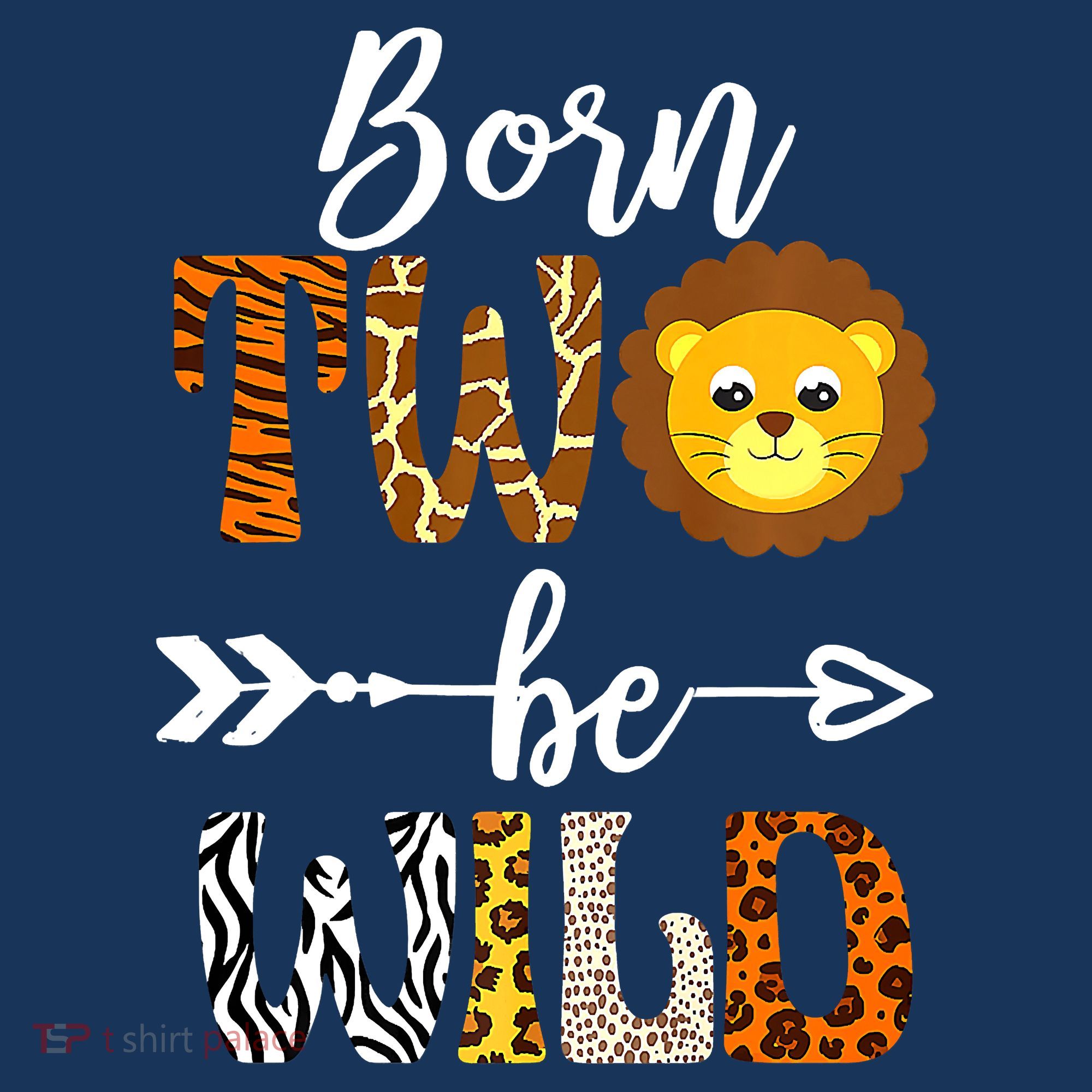 Born 2 Be Wild Birthday Decorations Girl Boy Baby Lion 2nd Women's Hoodie