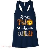Born 2 Be Wild Birthday Decorations Girl Boy Baby Lion 2nd Women's Tank Top thumb 0