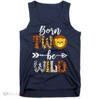 Born 2 Be Wild Birthday Decorations Girl Boy Baby Lion 2nd Tank Top thumb 0