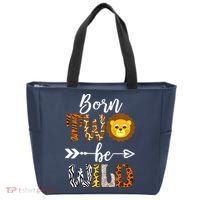 Born 2 Be Wild Birthday Decorations Girl Boy Baby Lion 2nd Tote Bag thumb 0